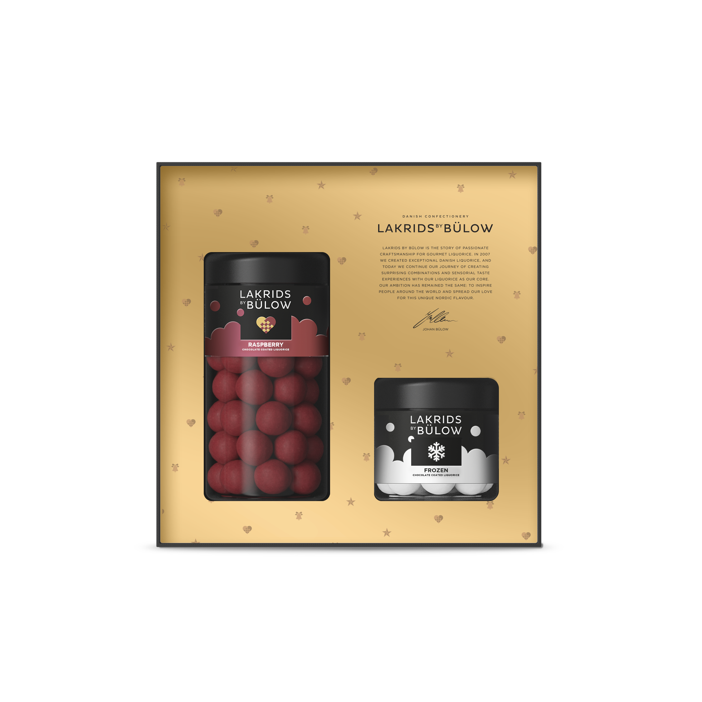 Lakrids by Bülow  Black Box gaveæske, Raspberry/Frozen - 420g
