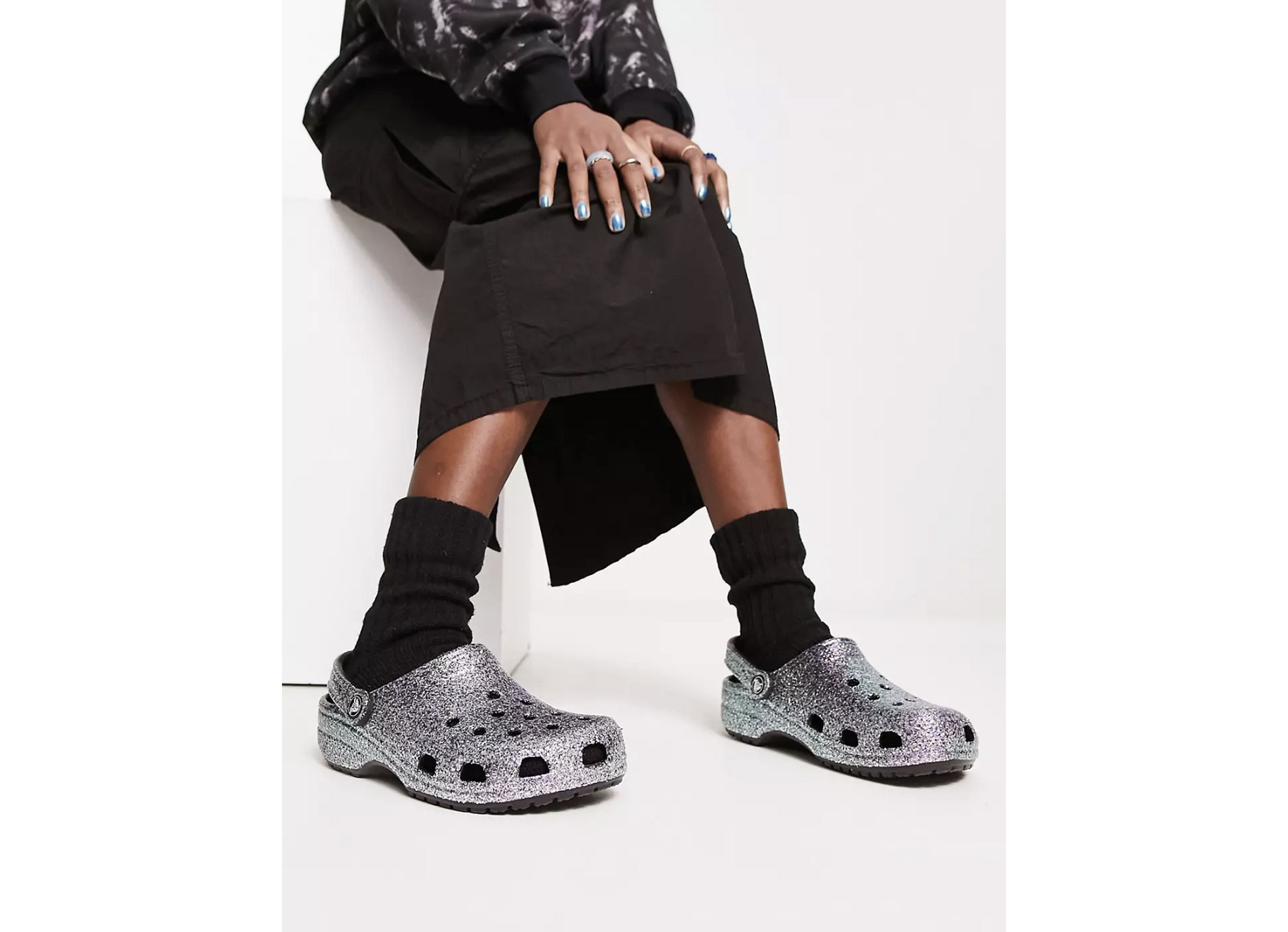 Classic glitter clog multicolore