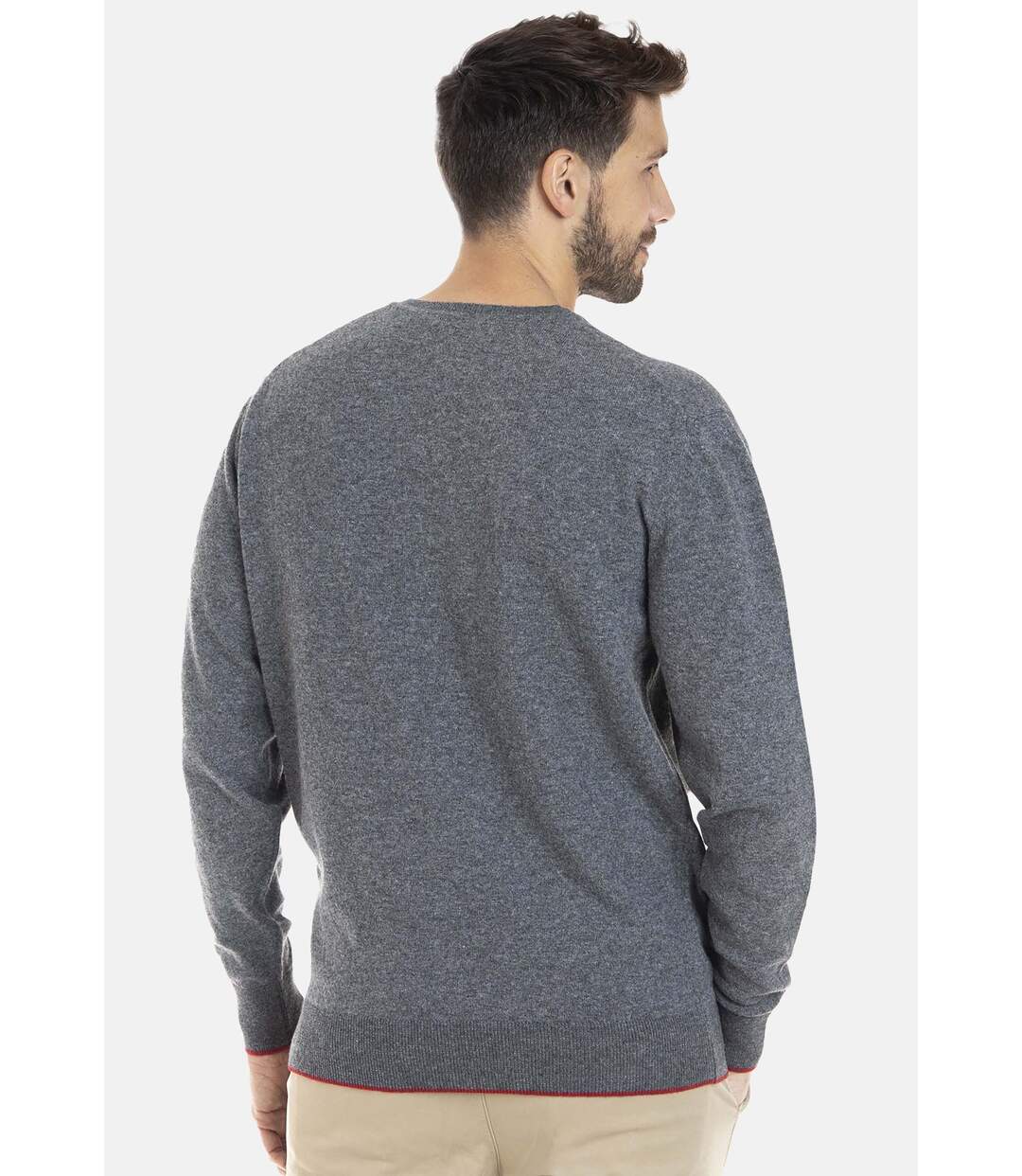 Pull manches longues col v laine LARS