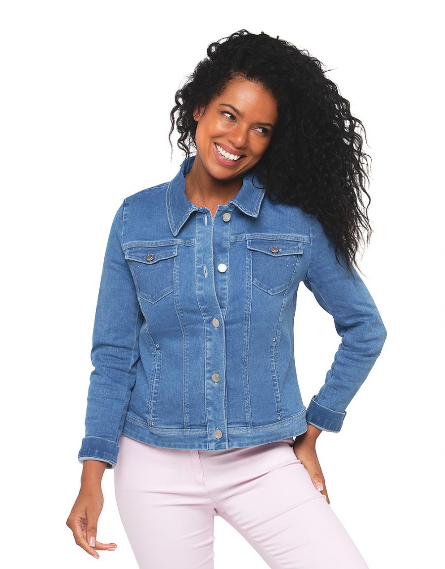 Veste en jean stone