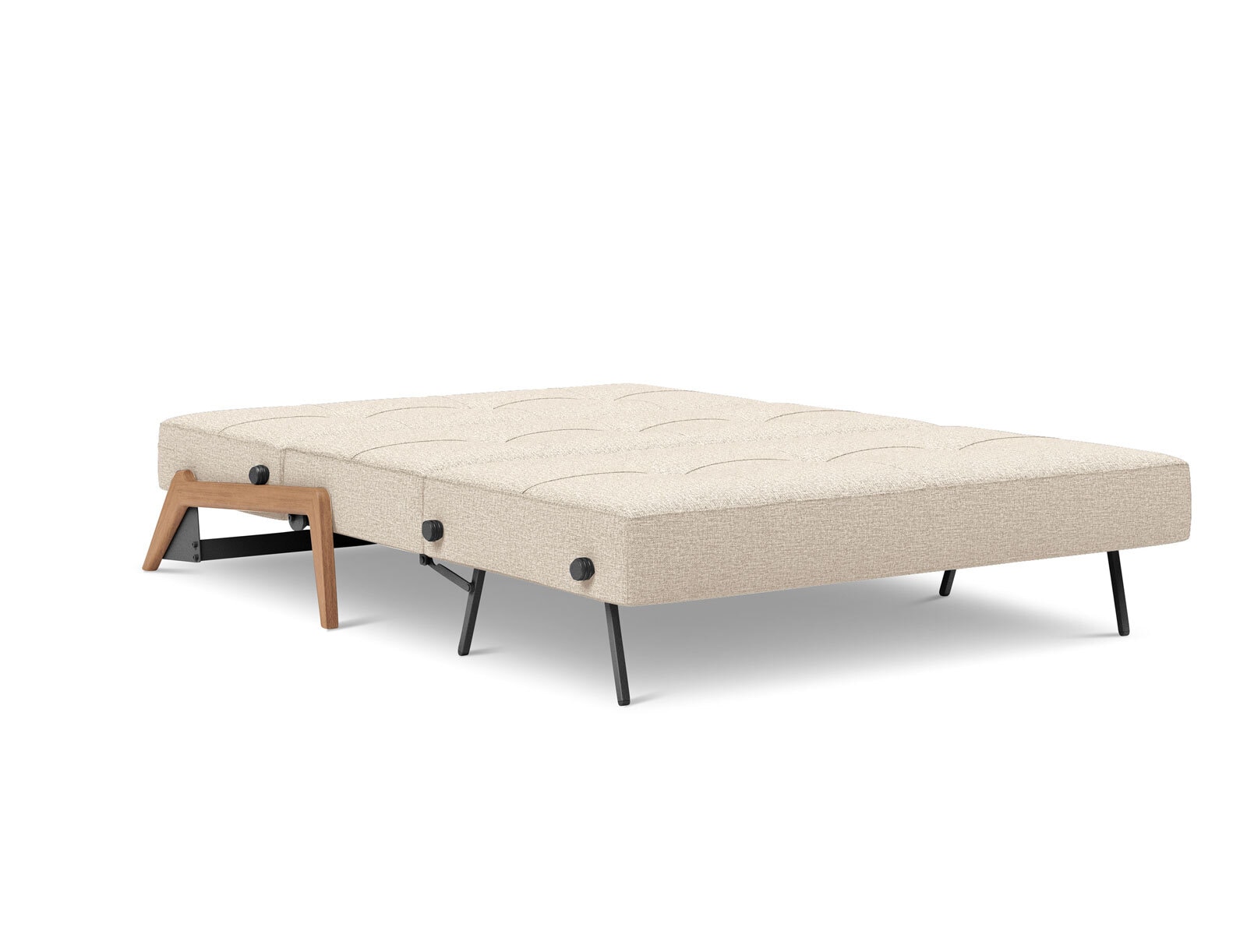 INNOVATION LIVING Schlafsofa KAROI Eiche natur /Blinda sand