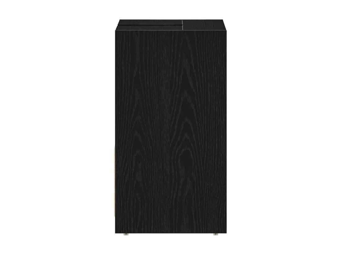 Armoire de bain chêne noir 60x33x60 cm bois d'ingénierie