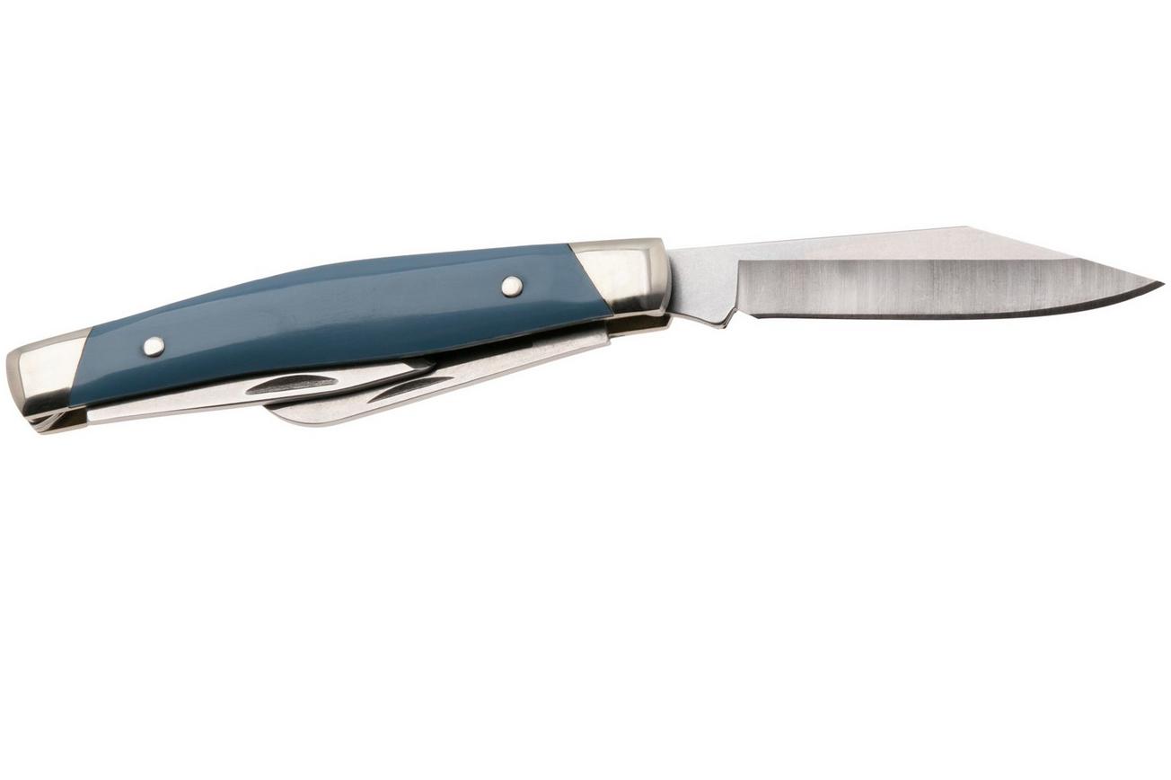 Buck Stockman 0301BLS Satin 420HC, Blue Synthetic Nickel Silver, zakmes