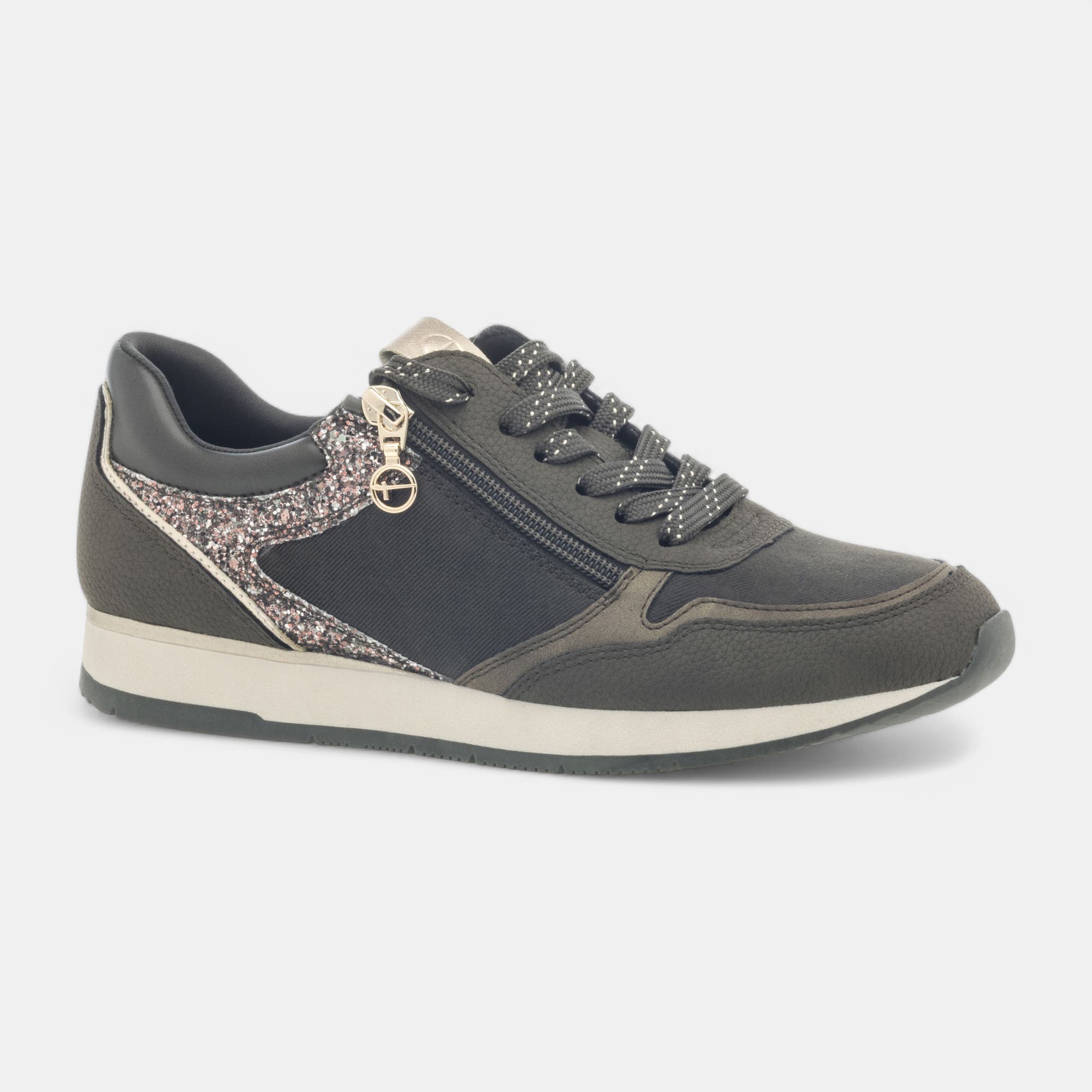 Baskets basses Femme kaki