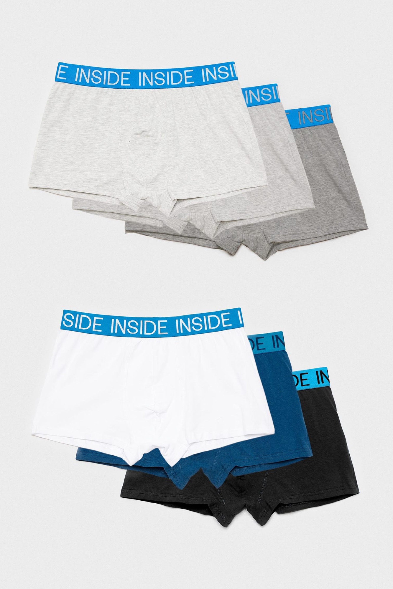 Cuecas Boxer Lisas - Pacote com 6 unidades