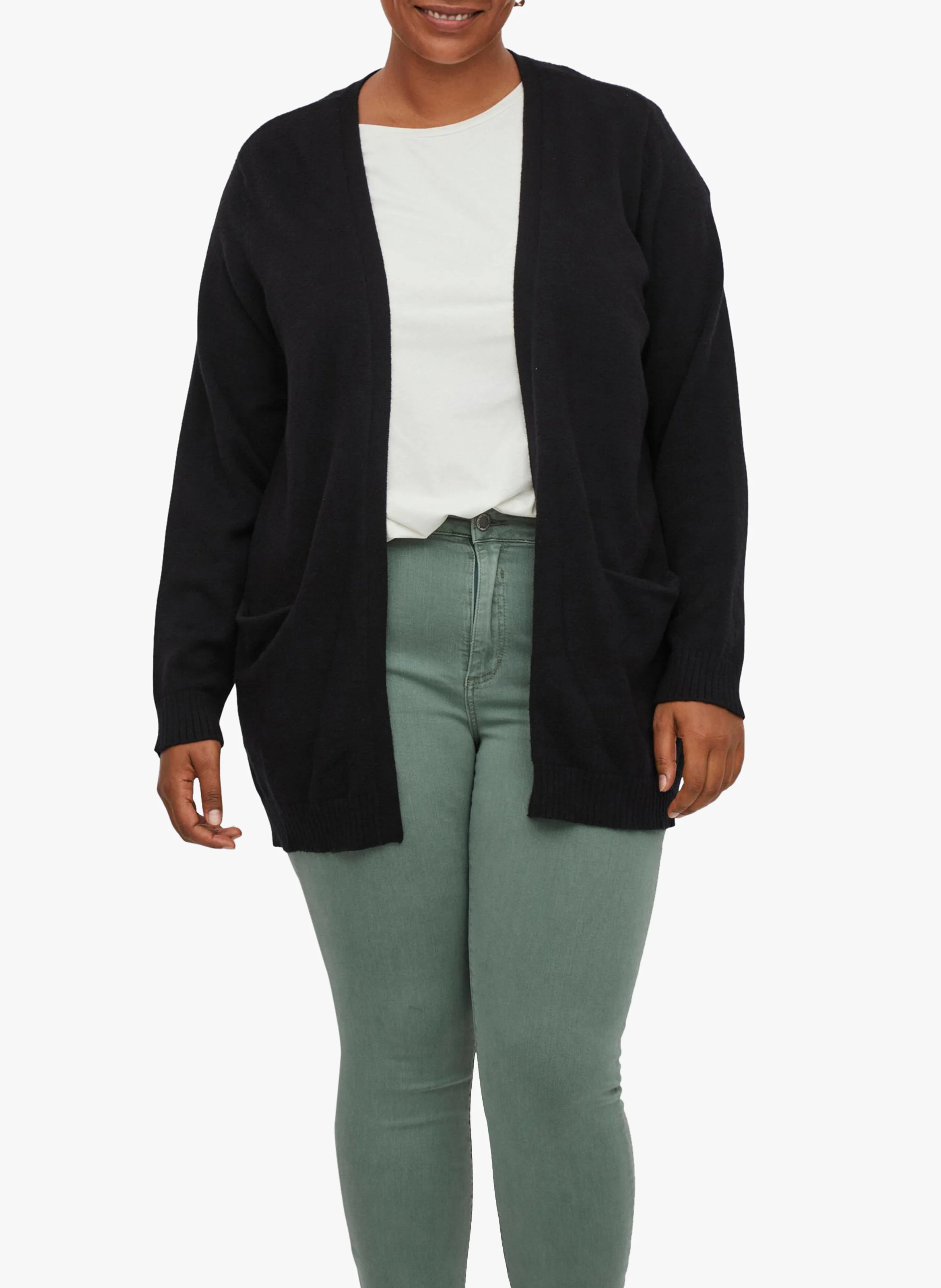 RIL - Cardigan ouvert | Noir