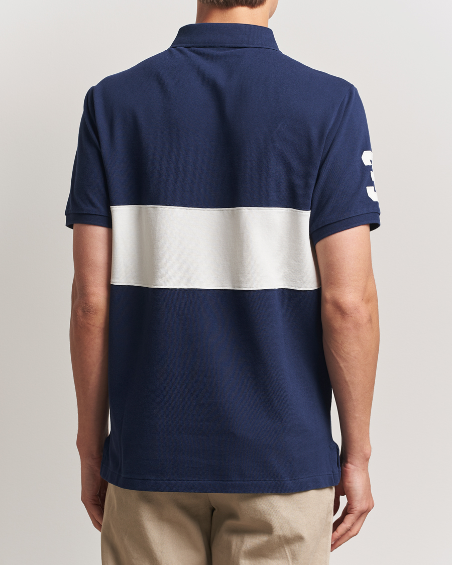 Polo Ralph Lauren Custom Slim Block Stripe Polo Newport Navy/Nevis