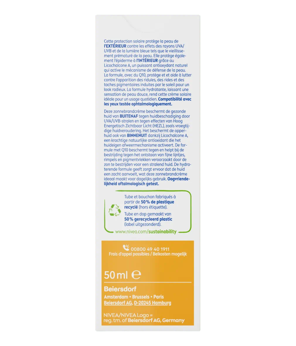 CRÈME UV VISAGE ANTI-ÂGE Q10 FPS 50