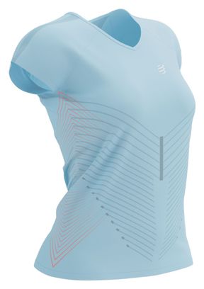 Maillot Manches Courtes Femme Performance SS Tshirt W Aqua Bleu