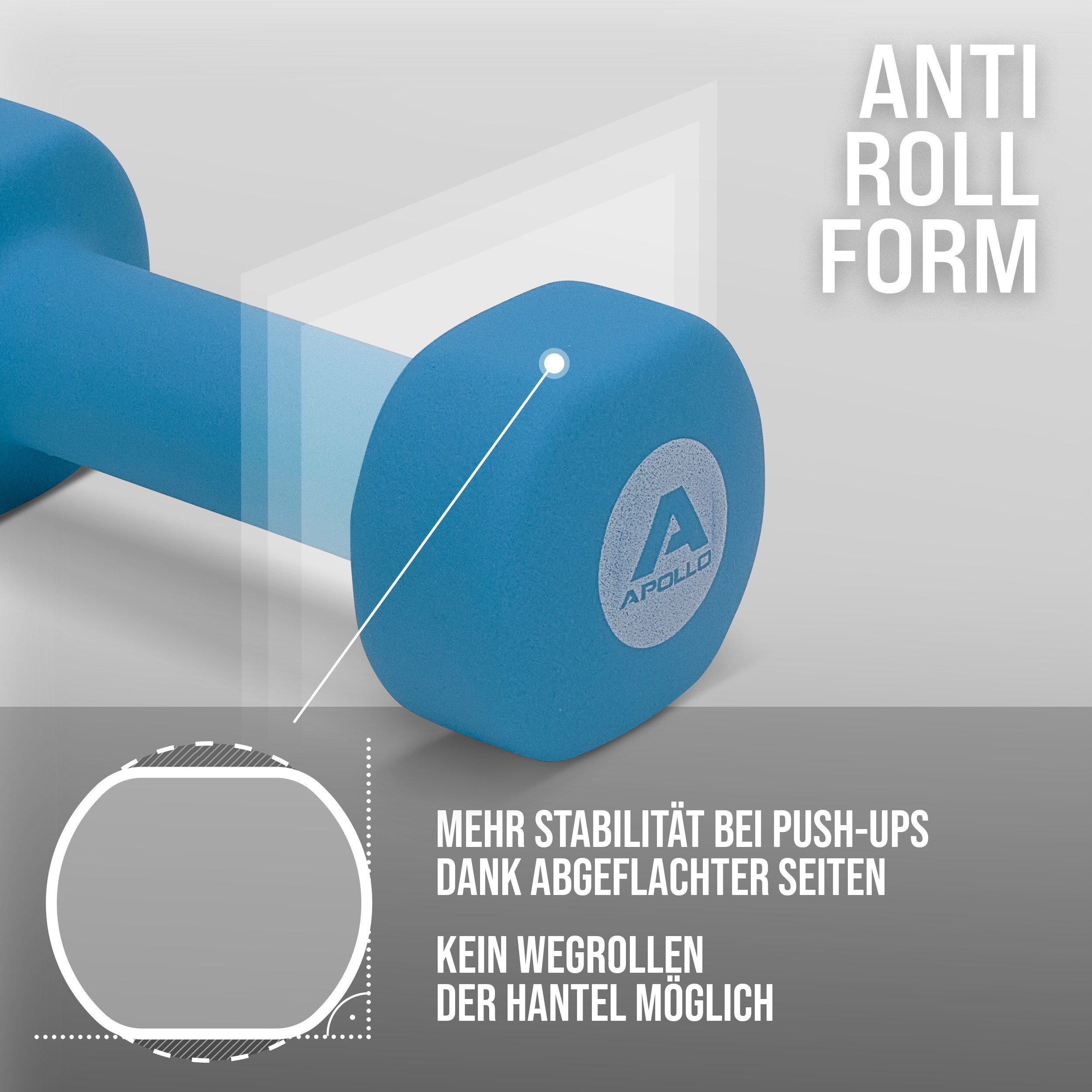 Apollo Hantel Set Kurzhantel Fitness Hanteln 3 kg