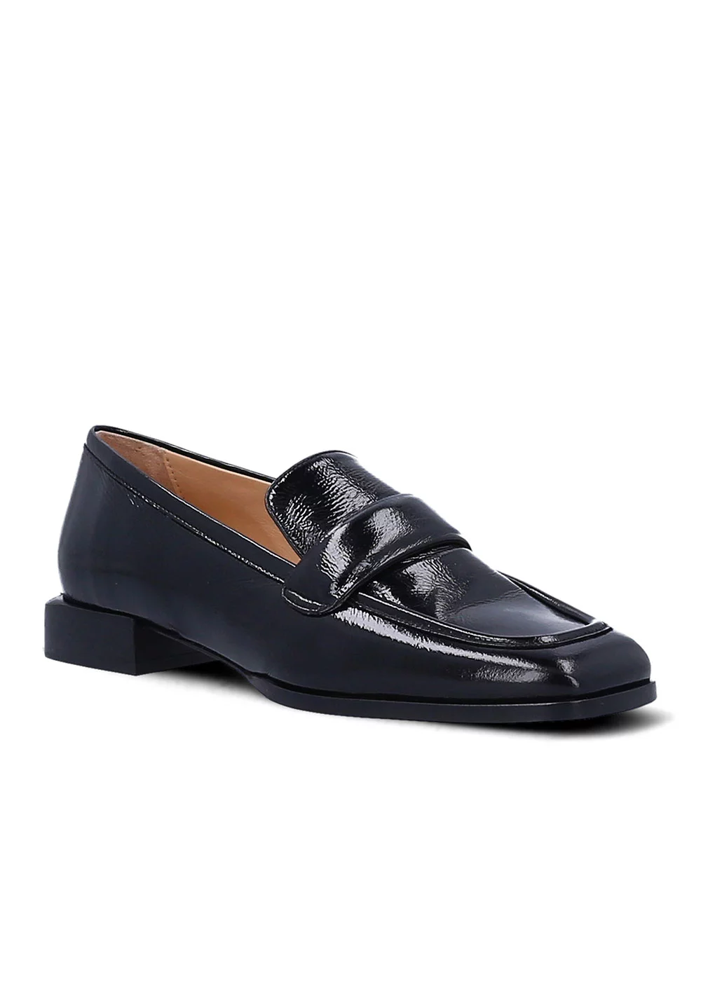 MOCASSIN ROSY CUIR VERNIS NOIR