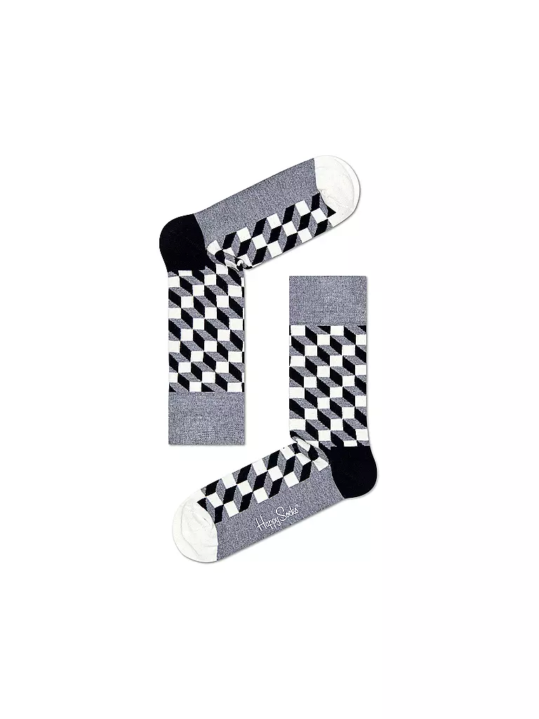 HAPPY SOCKS Damen Socken 4er Pgk. CLASSIC BLACK & WHITE  black schwarz