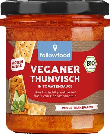 followfood BIO Veganer Thunvisch in Tomatensauce