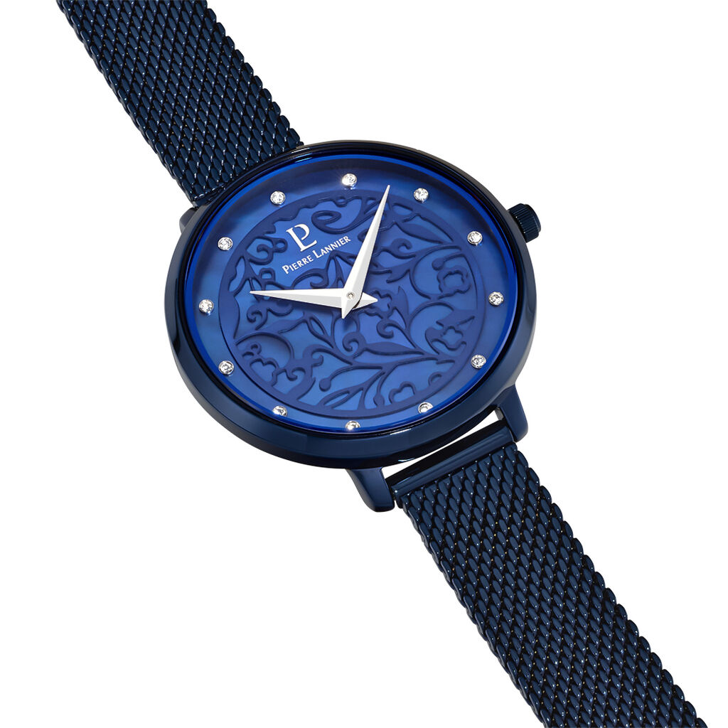 Montre Pierre Lannier Eolia Bleu