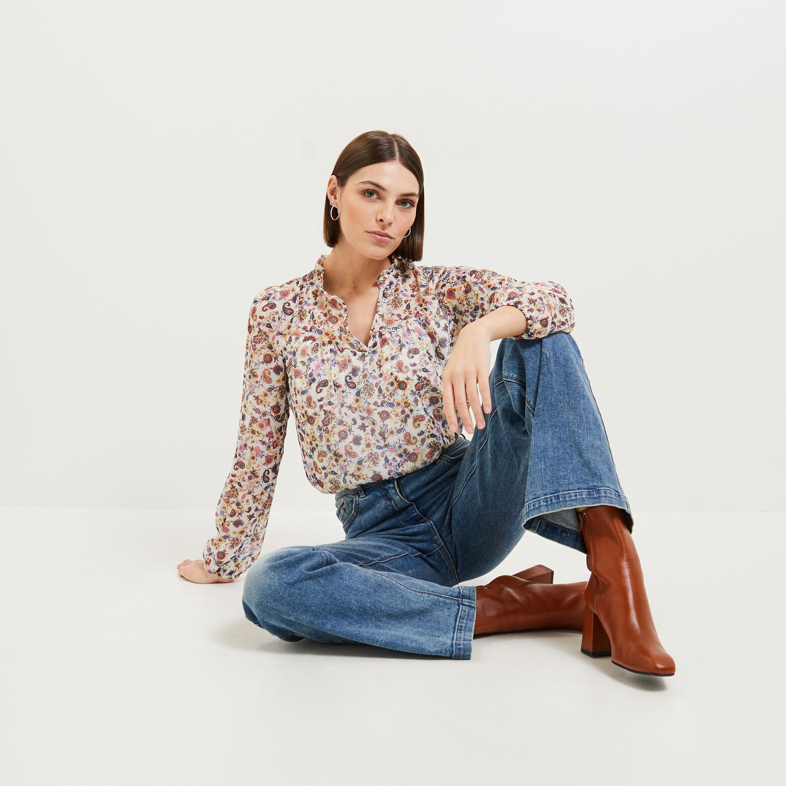 Blouse imprimée femme