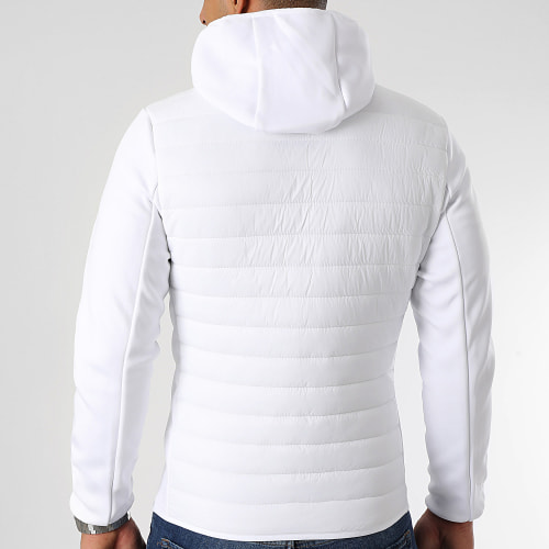 Veste Zippée Capuche Tam 40390 Blanc