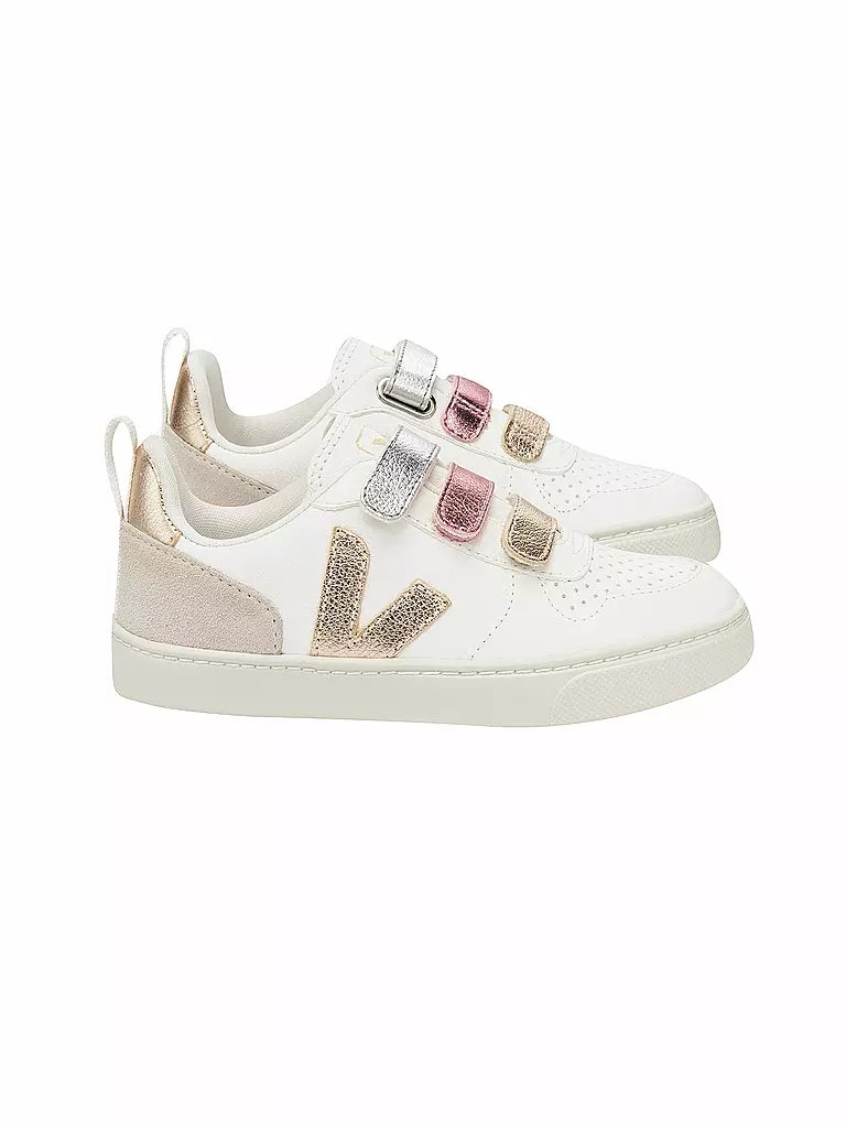 VEJA Kinder Sneaker V-10 weiss