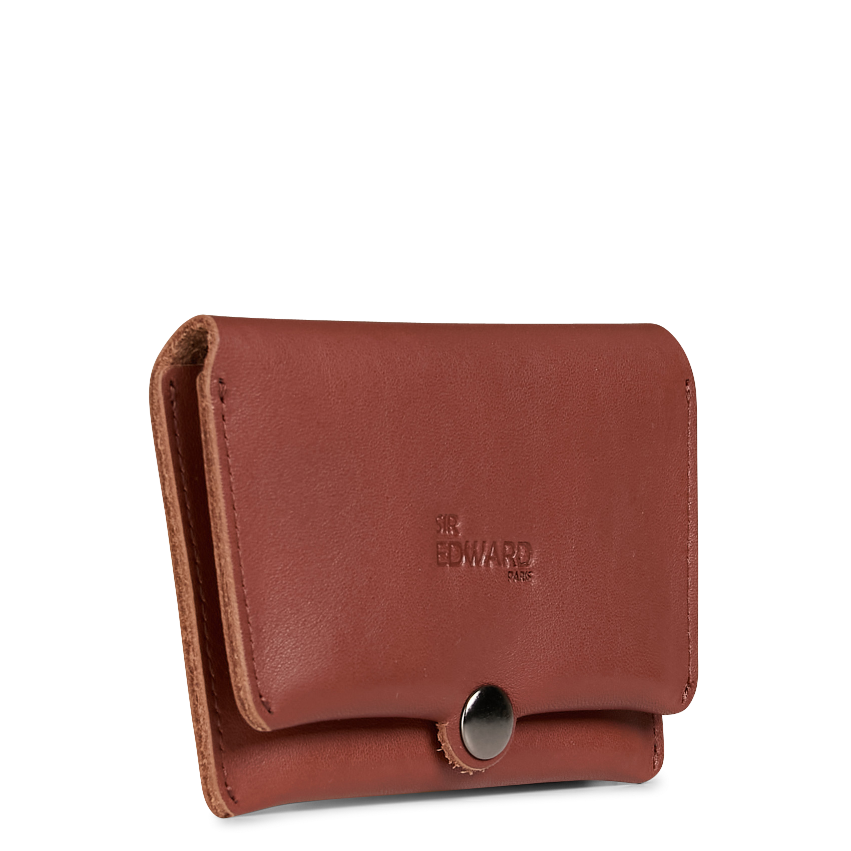ALPHA - Porte cartes en cuir| Marron