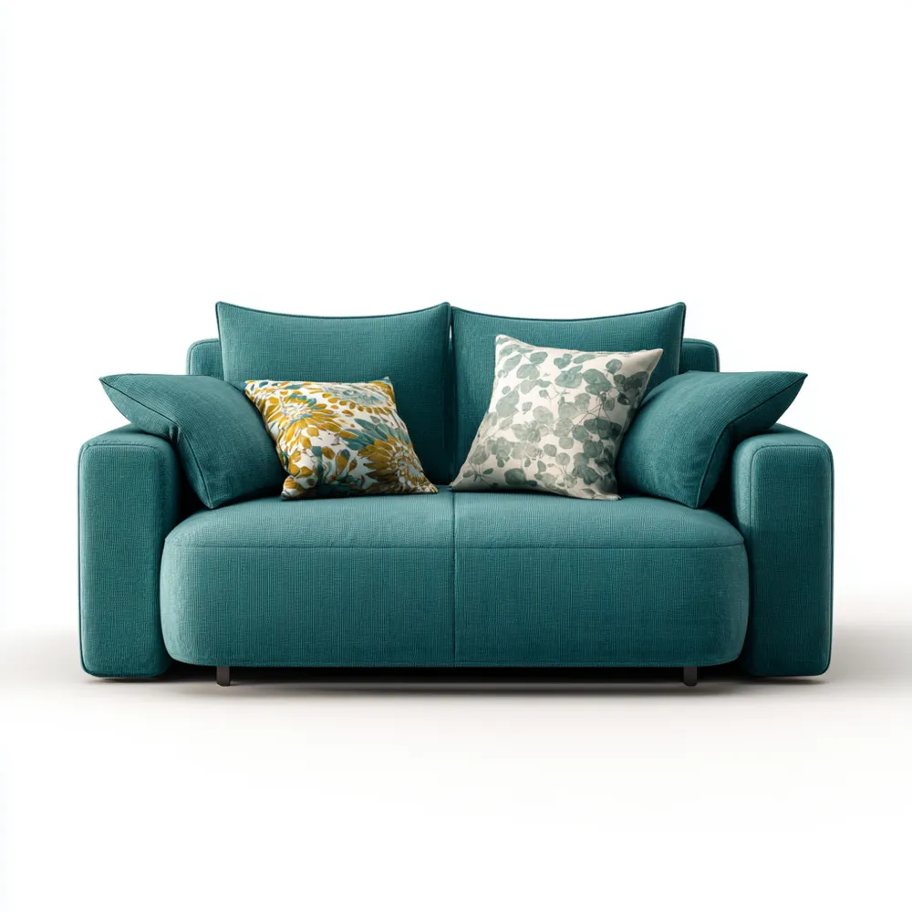 2-Sitzer-Sofa Stoffpolster 150x85x90 cm – Türkis – Modernes Design