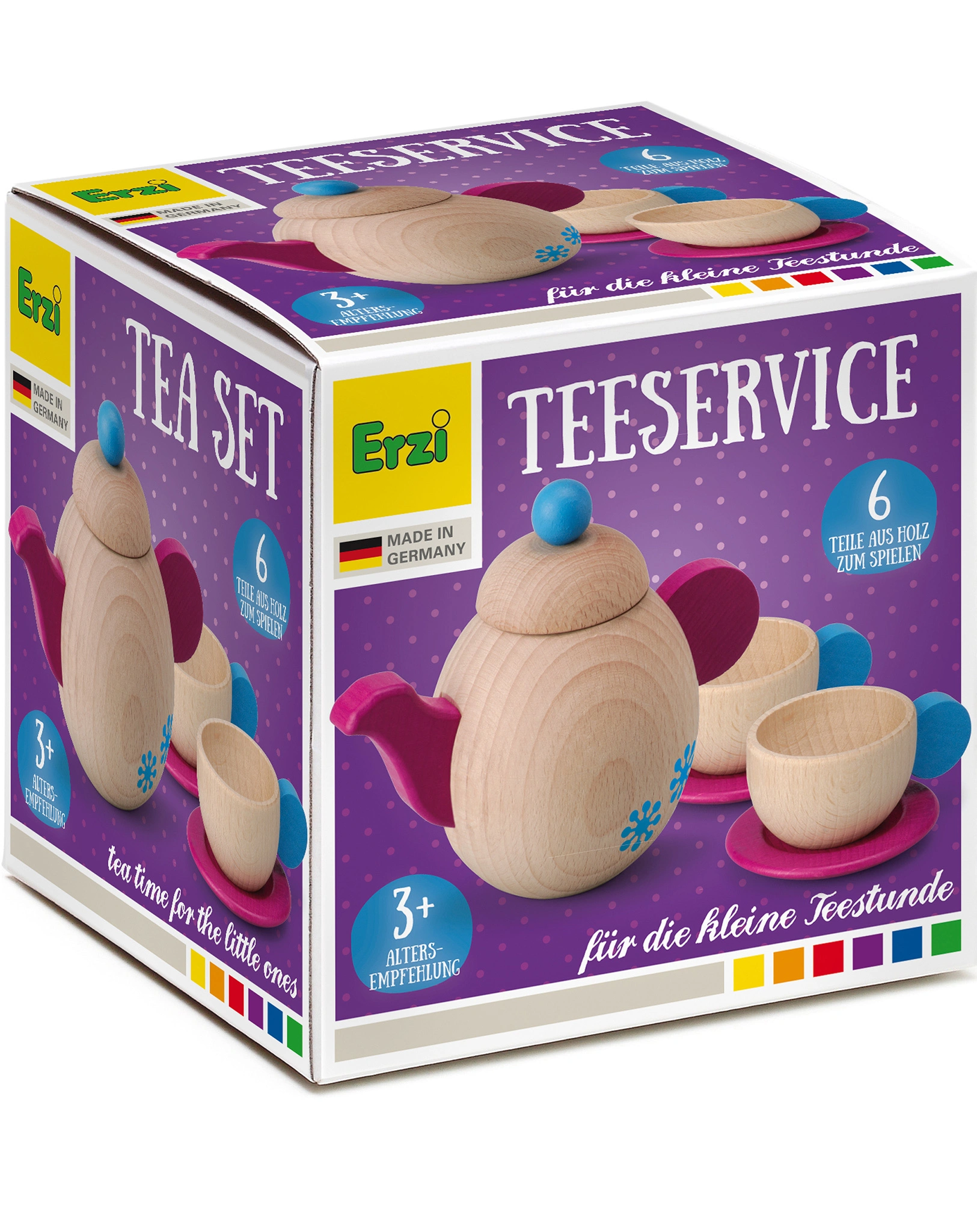 Holz-Teeset TEA TIME 6-teilig