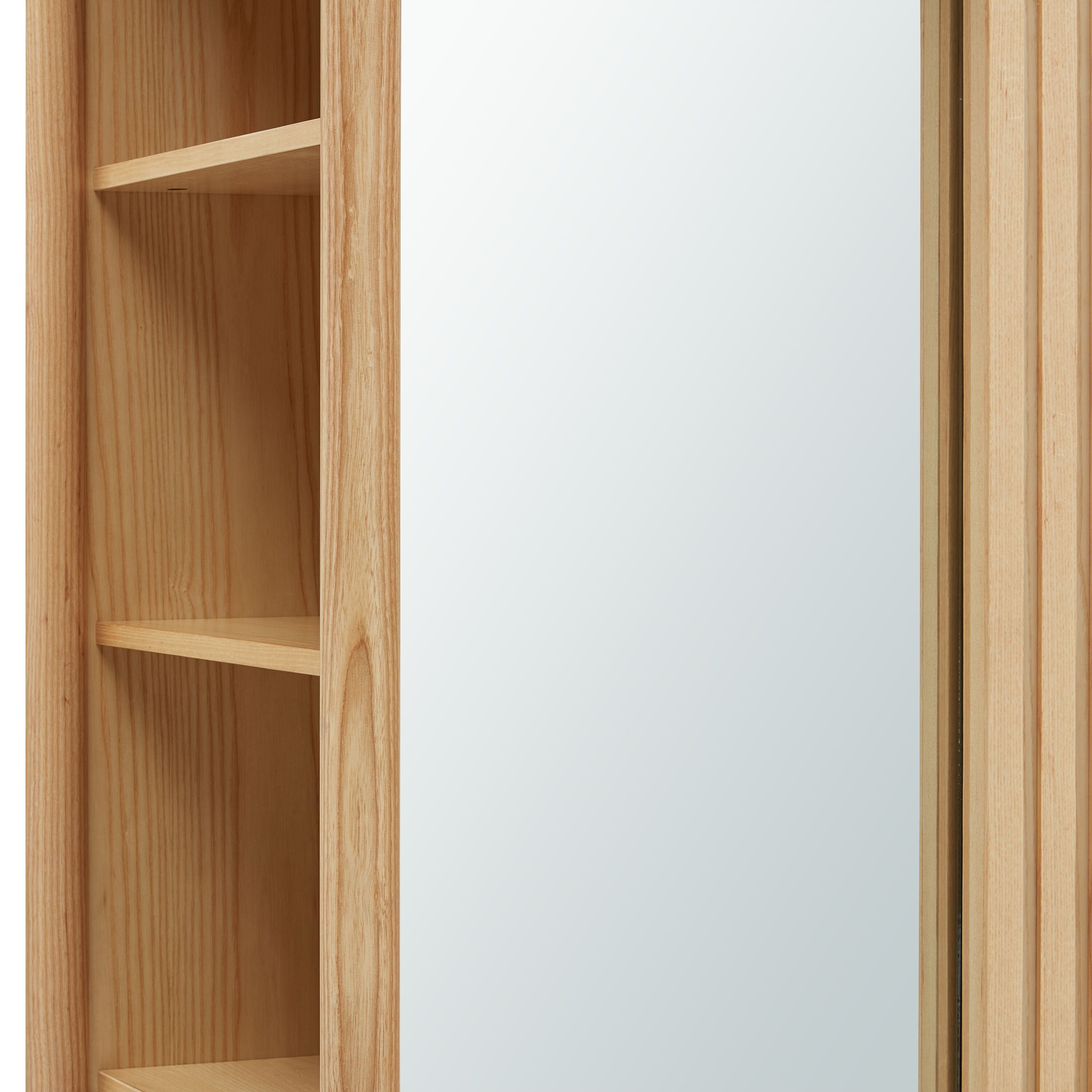 FRANCOISE Schrank - Esche / B: 135.0 cm x T: 55.0 cm x H: 180.0 cm