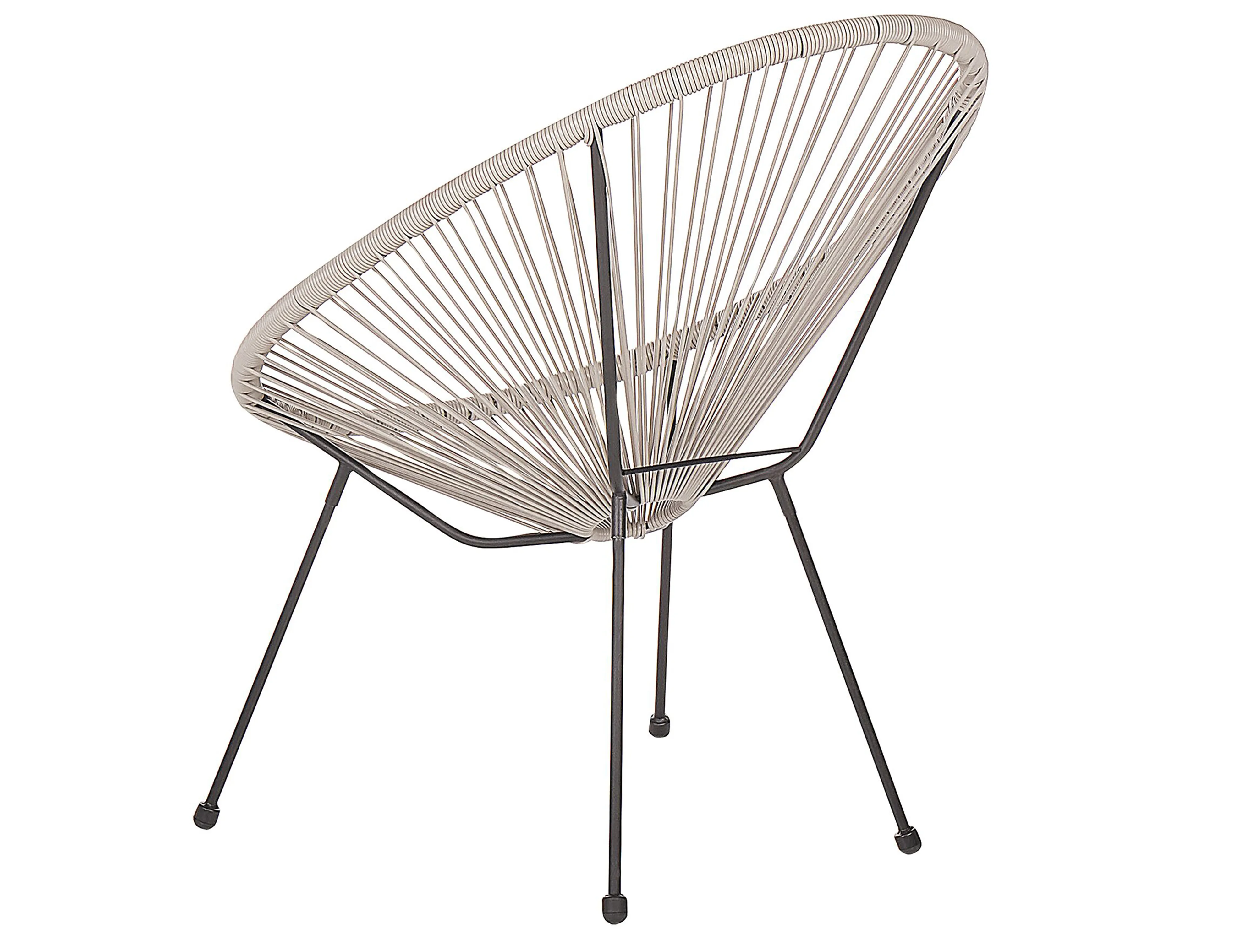 Bistroset ACAPULCO II PE rotan Lichtgrijs