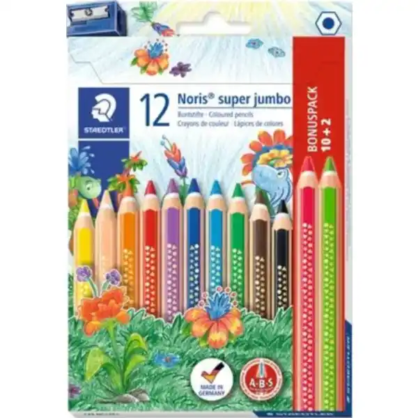 Noris super jumbo Buntstifte 12er-Pack