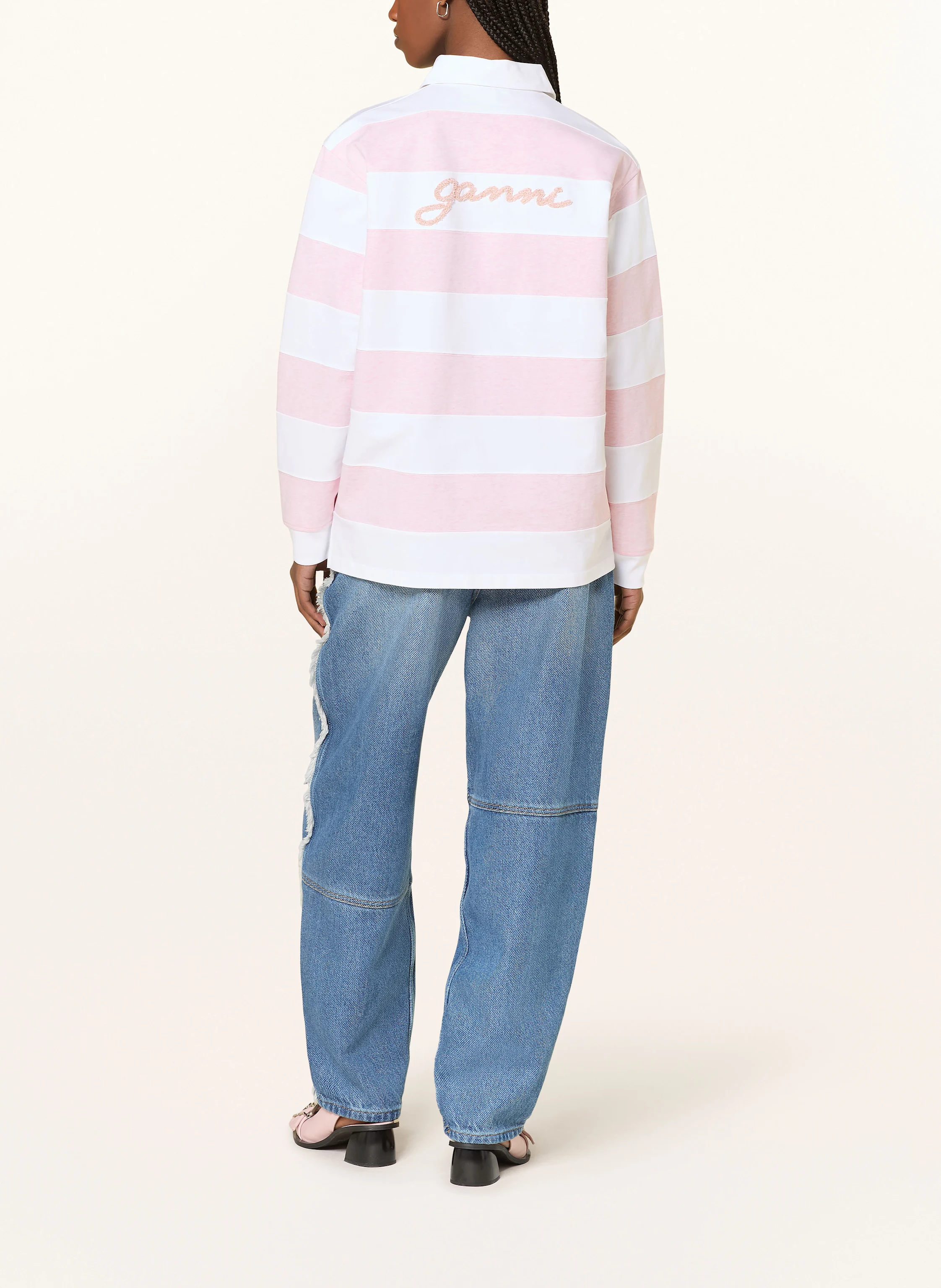 GANNI Jersey-Poloshirt