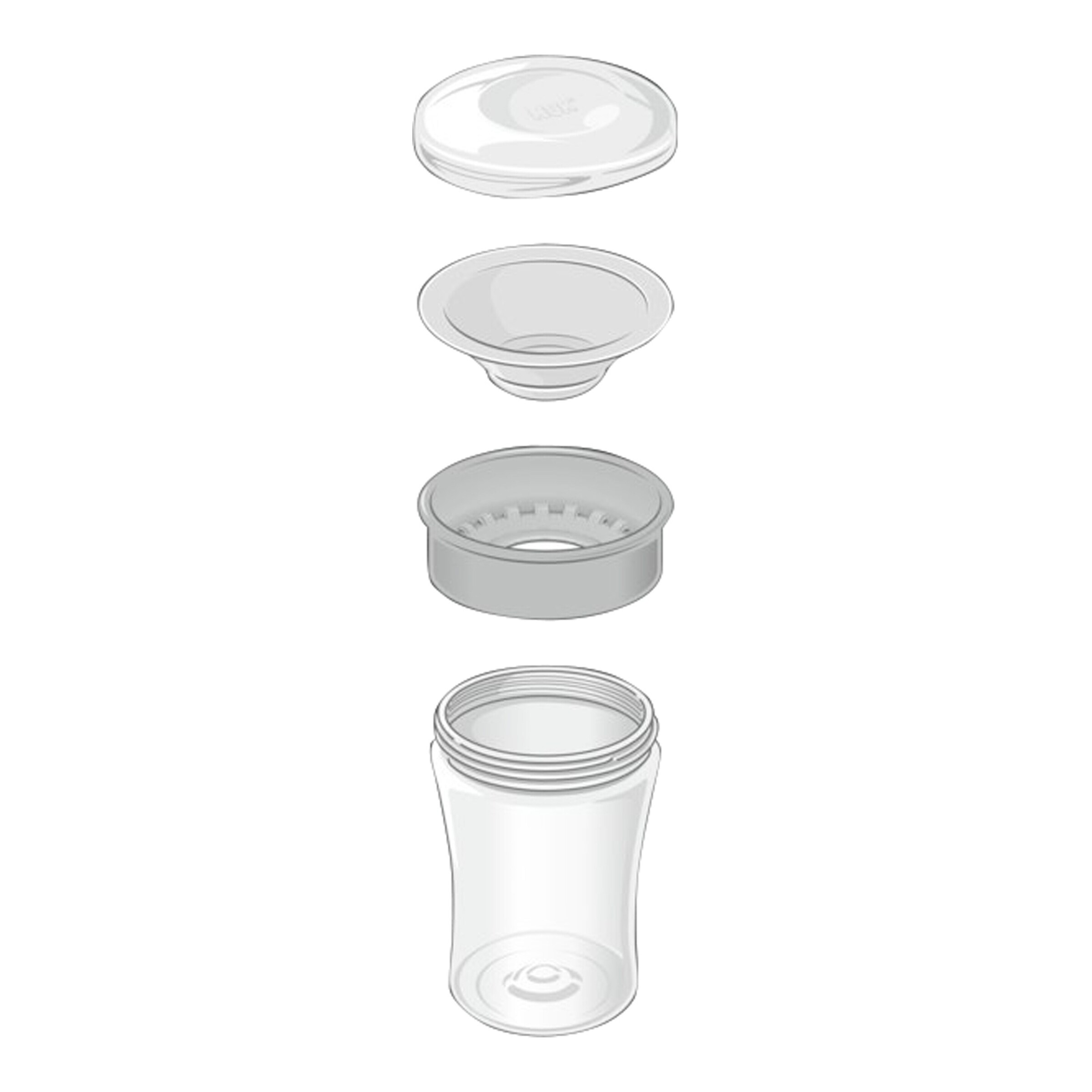 NUK - Disney Trinklernbecher Magic Cup 230 ml grau