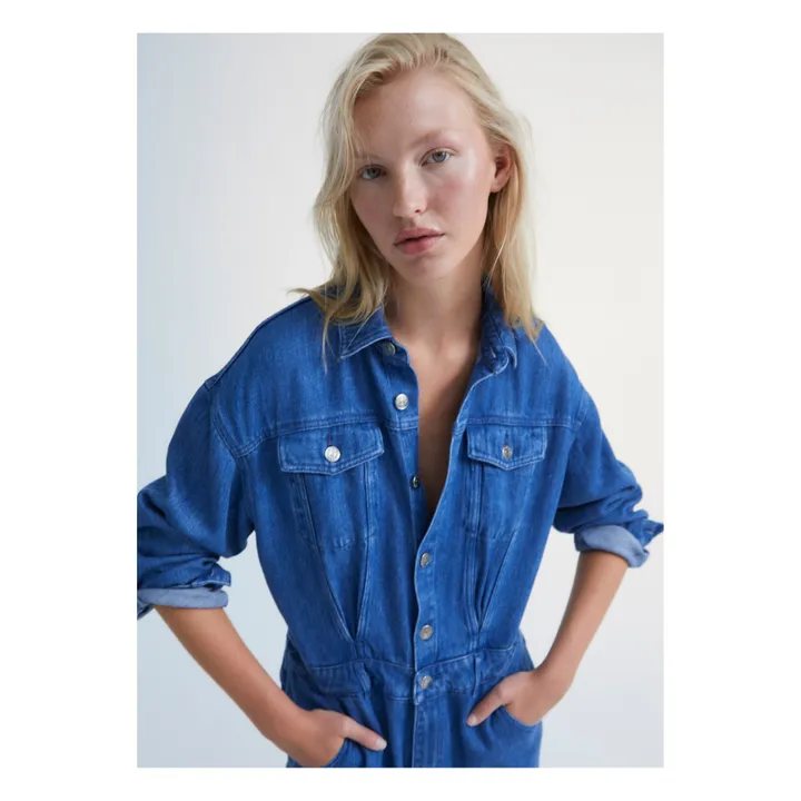 the new society Combinaison Jean Woodland - Collection Femme | Bleu