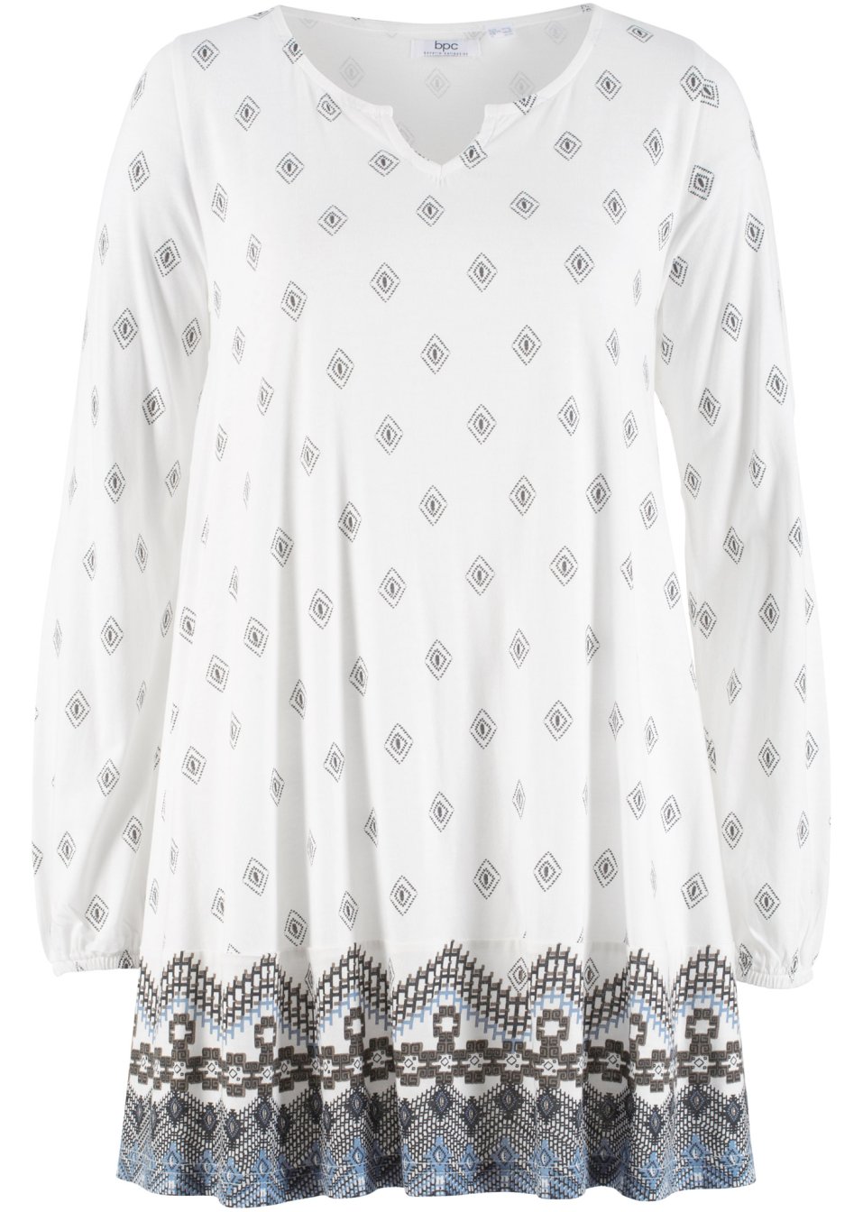 T-shirt tunique, manches longues