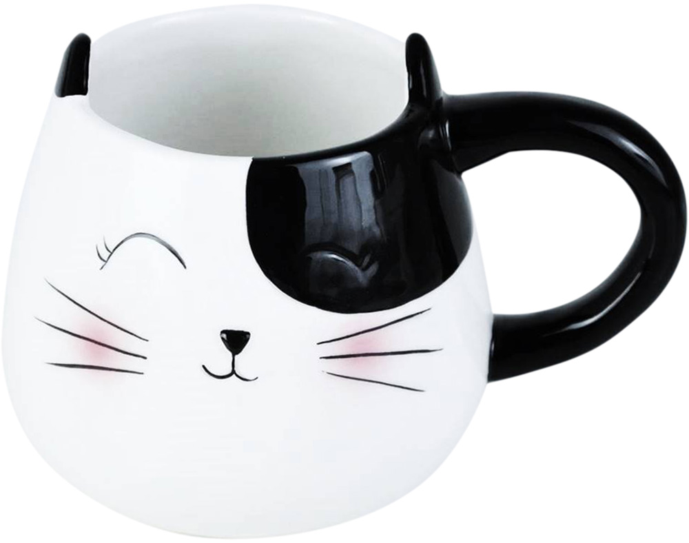 CANECA PORCELANA ACTUEL FORMA GATO