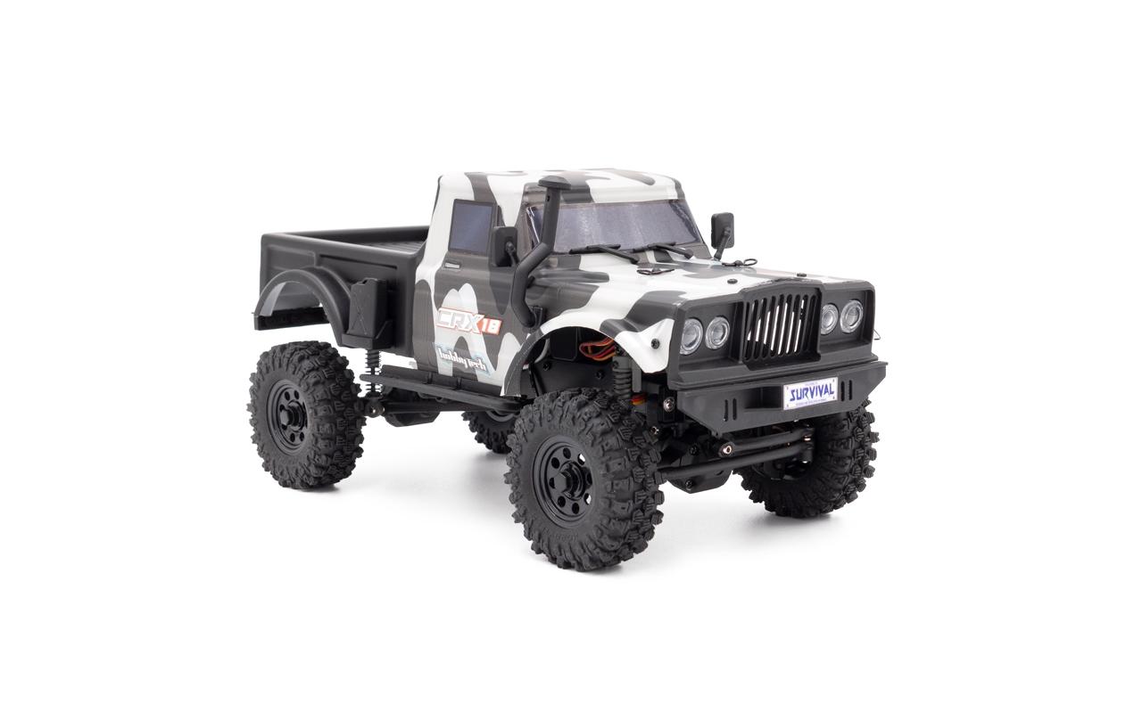 Scale Crawler CRX18 Pick-up 4WD Weiss, RTR, 1:18<br>Kleiner Rock Crawler im RTR Set