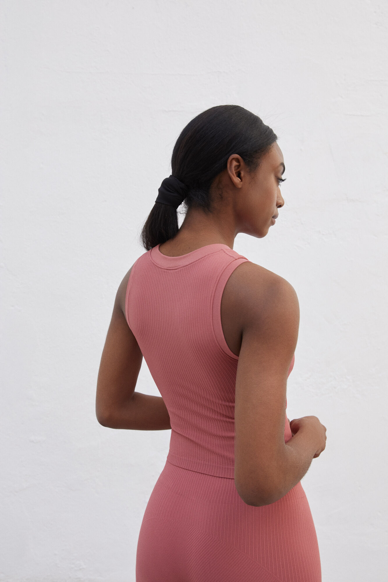 Camiseta rosa Seamless sin mangas - rosa
