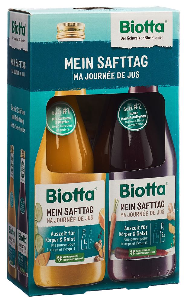 BIOTTA Mein Safttag<br>2 × 5 dl, Flasche, Set