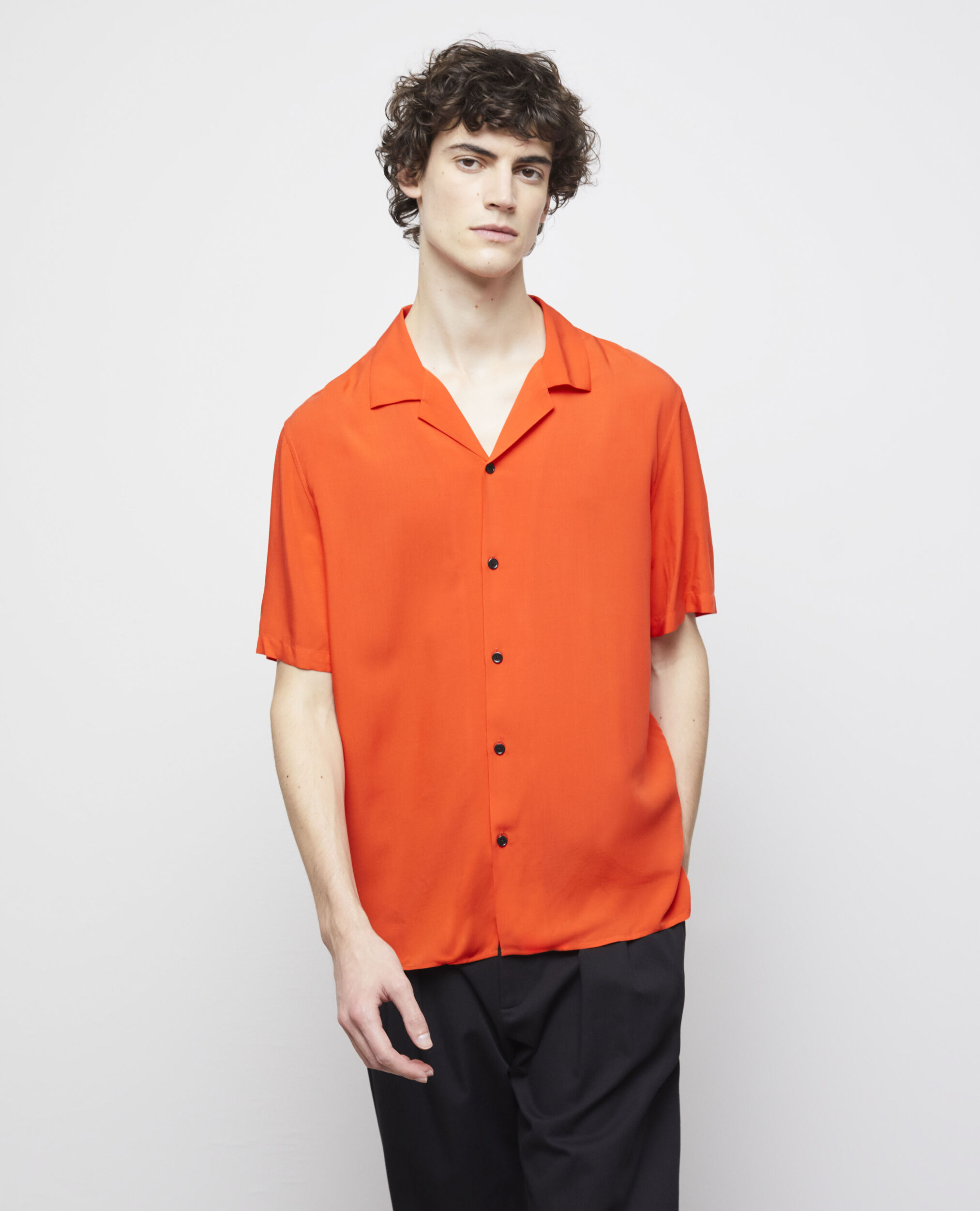 Chemise casual orange