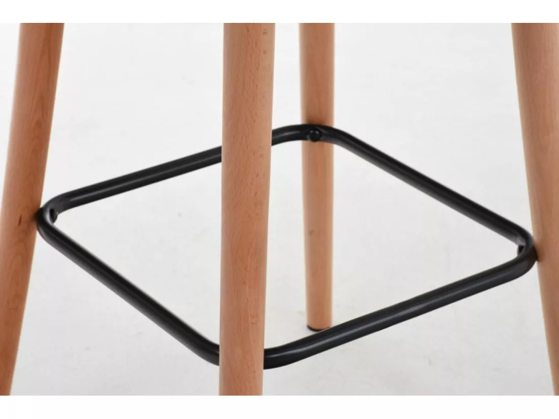 Tabouret de bar - Tissu - Marron - Lincoln