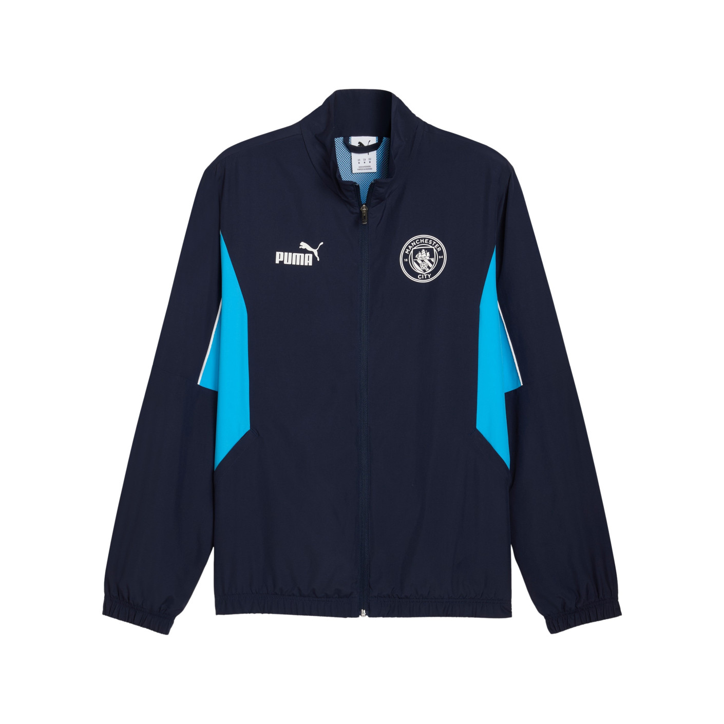 PUMA Manchester City ftblArchive Trainingsjack 2024-2025 Donkerblauw Blauw