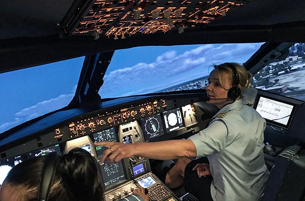 Flugsimulator Airbus und Boeing