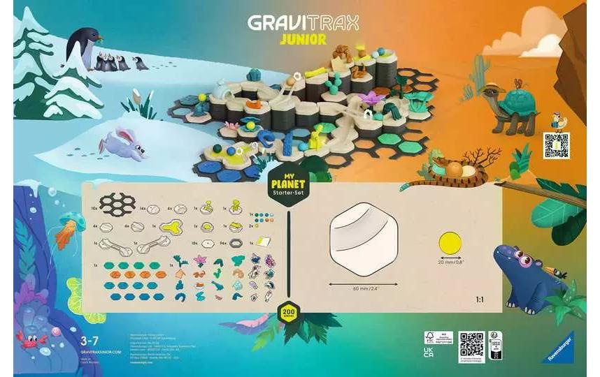 Ravensburger Kugelbahn »GraviTrax Junior Starter-Set XXL Planet«