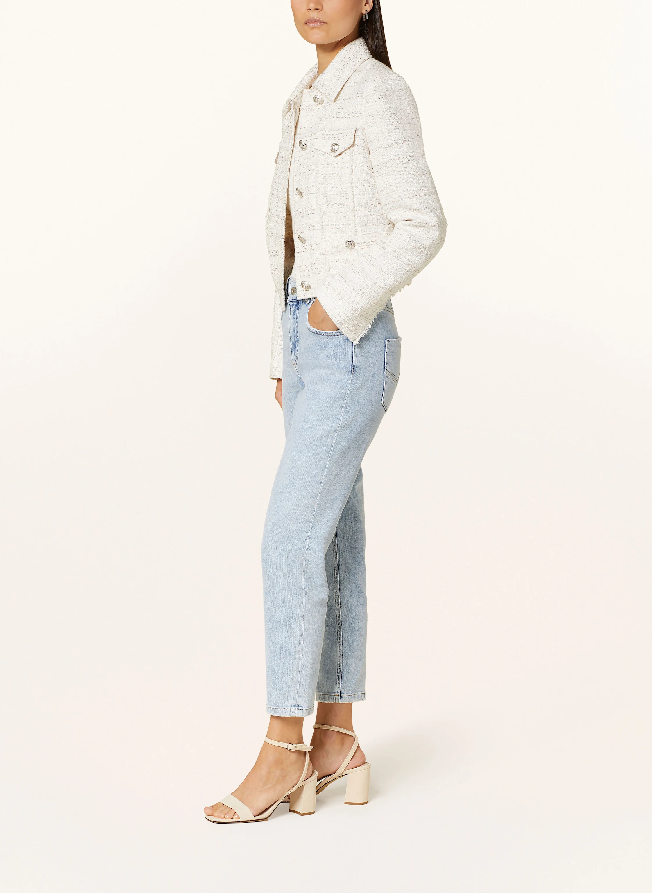 MARC AUREL 7/8-Jeans mit Schmucksteinen