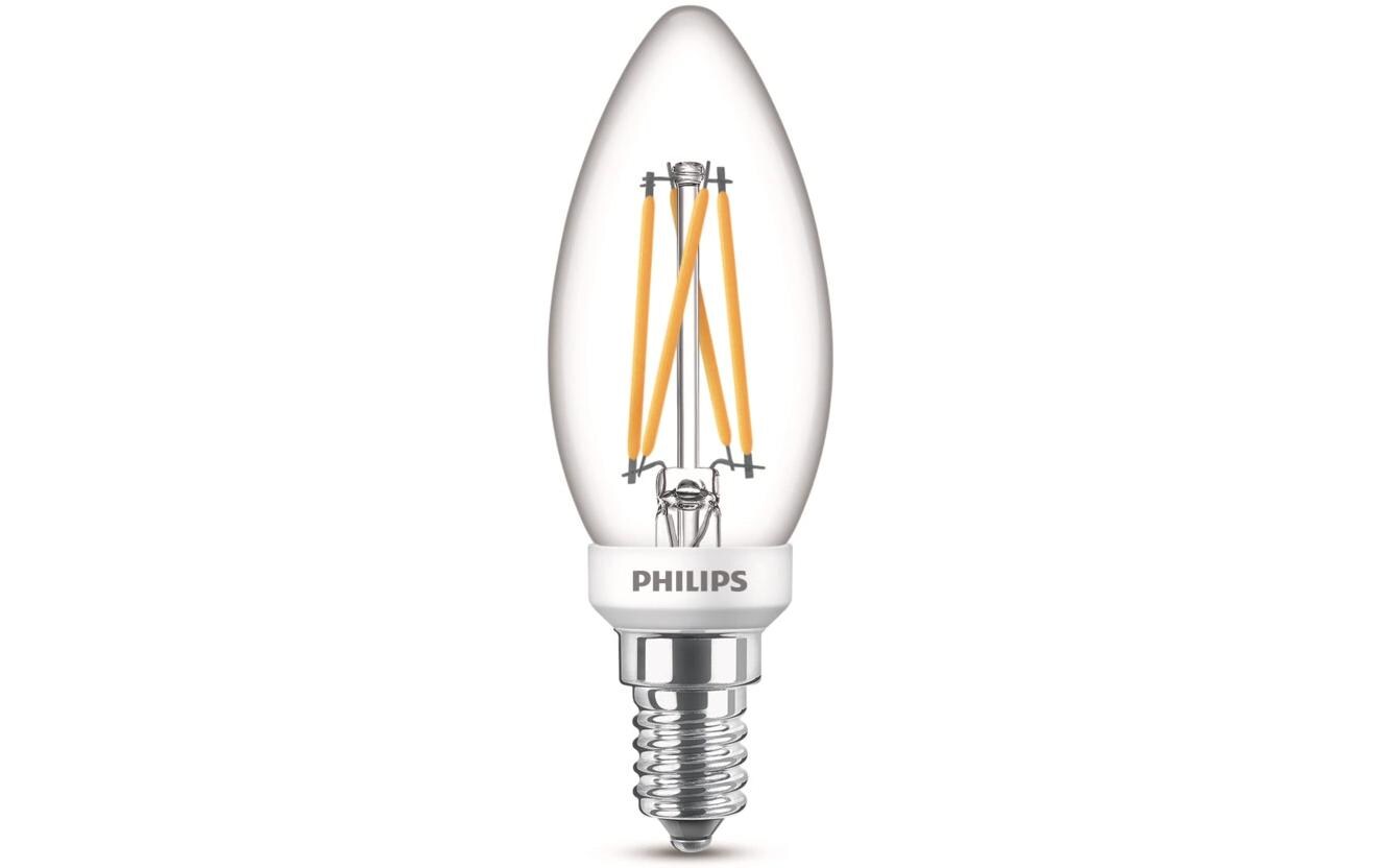 Lampe LEDcla 25W E14 B35 CL WGD90 WarmweissWarmweisses LED-Leuchtmittel B35 mit klarem Glas