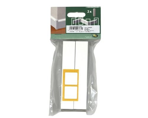 Hoekstokken wit SF250 122/22 2 stuks