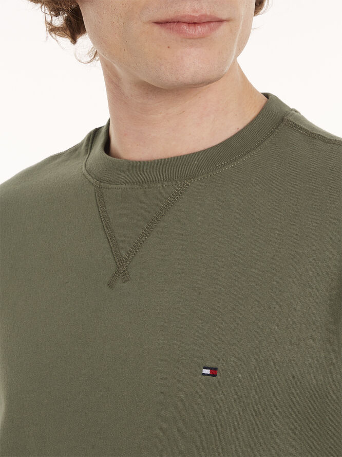 Tommy Hilfiger ESSENTIAL FLEECE CREWNECK Battle green