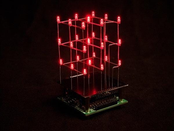 Whadda Bausatz 3D LED-Würfel 3 x 3 x 3 Elektronikbausatz