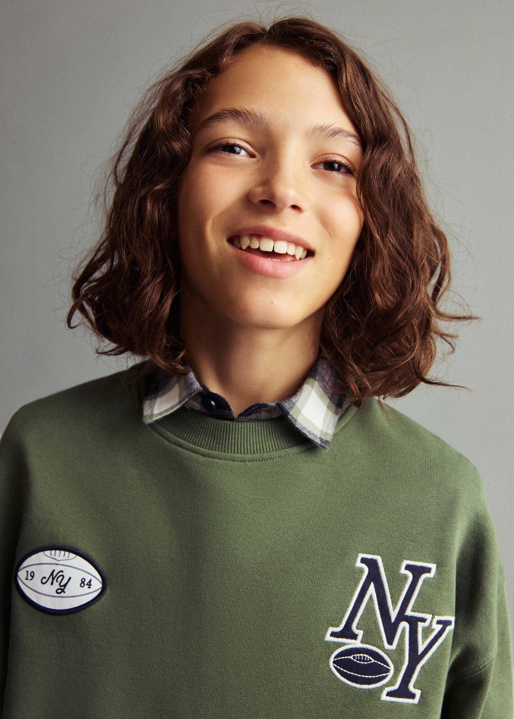 Mango Kids sweater groen