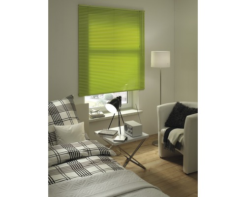 Soluna DIM-OUT aluminium jaloezie 40x170 cm limoen, met 20% meer lamellen voor betere verduistering