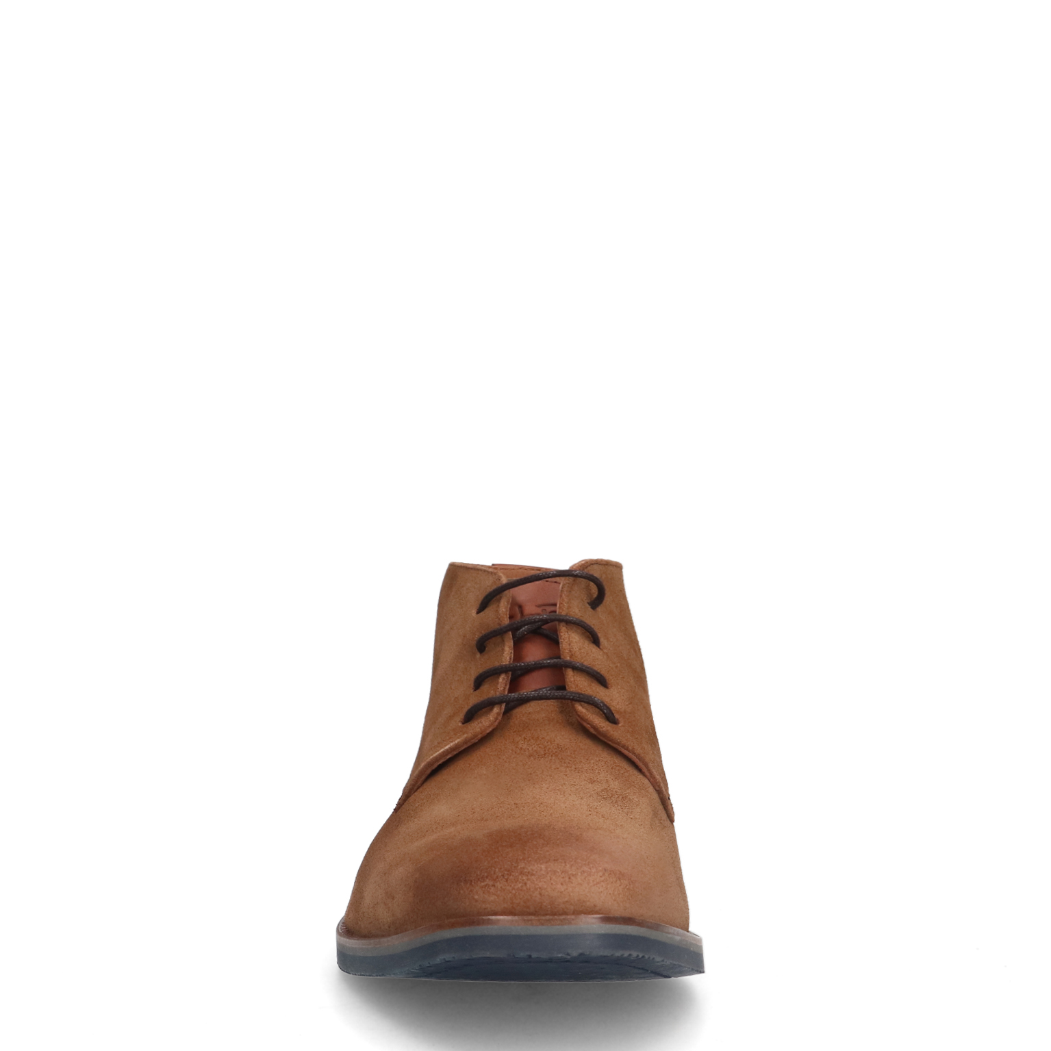 Cognac suède veterboots