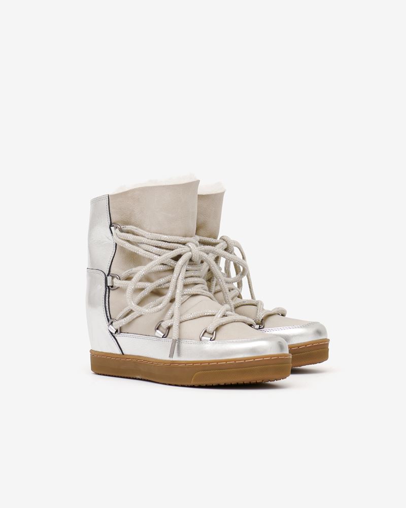 BOTTINES LACÉES EN FOURRURE D'AGNEAU NOWLES