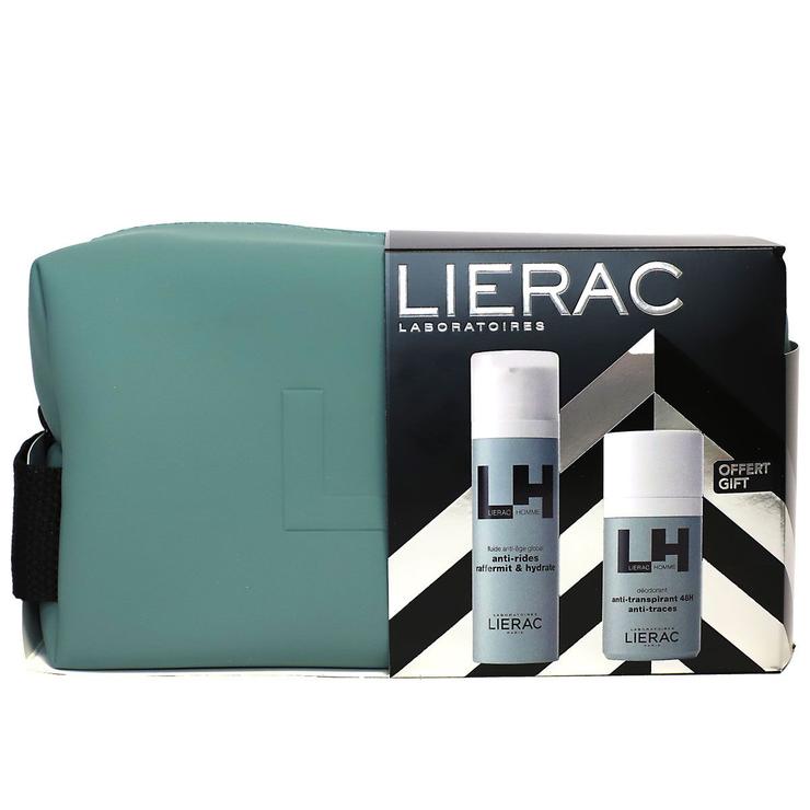 Homme fluide anti-âge 50ml + deo anti-transpirant 48h anti-traces 50ml + trousse offerte